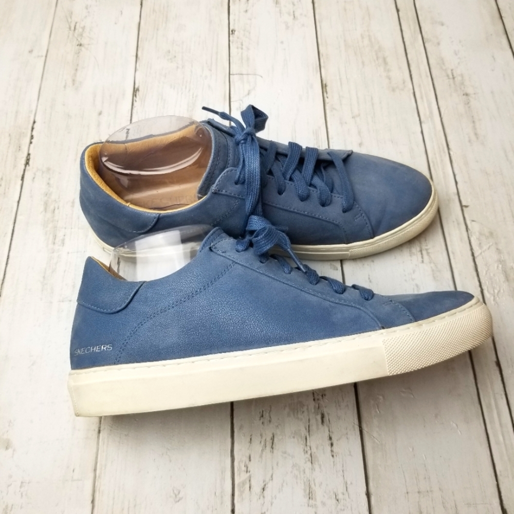 Skechers Vaso Vivir Faux Leather Lace Up Sneakers
